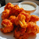 Vegan buffalo cauliflower wings