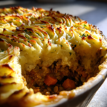 Vegan lentil shepherd’s pie