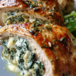 Creamy Ricotta and Spinach Stuffed Chicken
