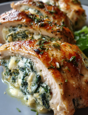 Creamy Ricotta and Spinach Stuffed Chicken