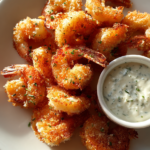 Crispy Air Fryer Shrimp with Garlic Dip