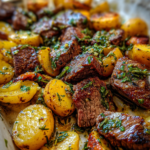 Garlic Butter Steak and Potato Foil Packs