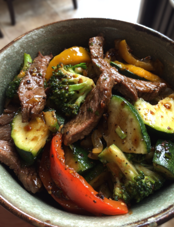 Healthy Hibachi Steak and Veggie Bowls