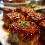 Honey Garlic Glazed Meatloaf Bites