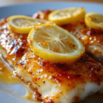 Honey Glazed Baked Cod with Lemon