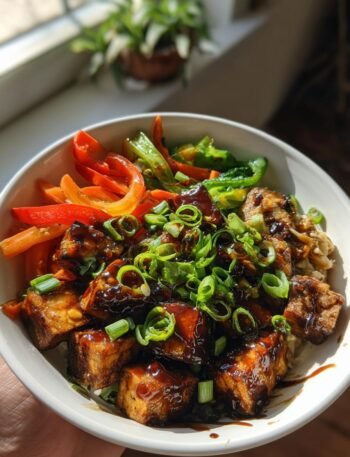 Korean BBQ tofu bowls