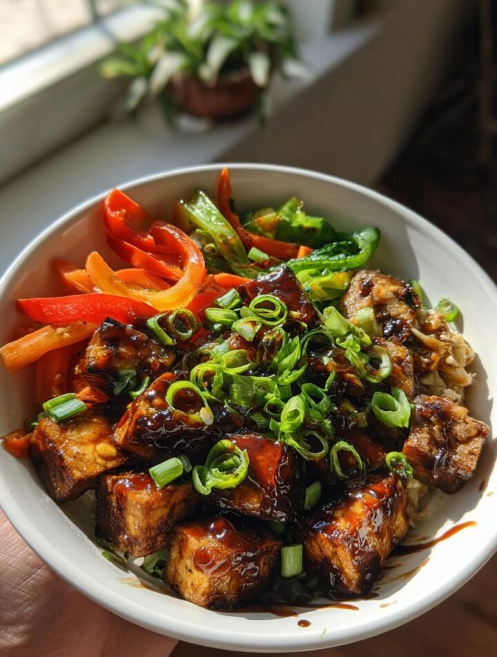 Korean BBQ tofu bowls