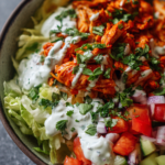 Low-Carb Buffalo Chicken Burger Bowls