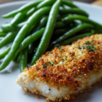Parmesan Crusted Tilapia and Green Beans