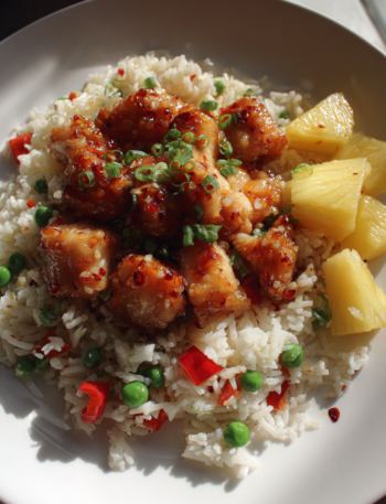 Pineapple Express Chicken and Fried Rice