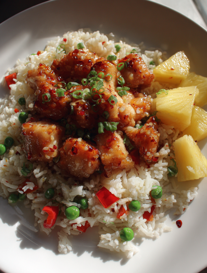 Pineapple Express Chicken and Fried Rice