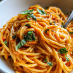 Roasted Red Pepper and Ricotta Pasta