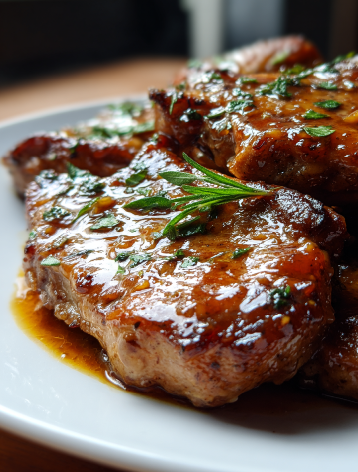 Slow Cooker Honey Garlic Pork Chops
