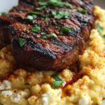 Smoked Paprika Steak and Cauliflower Mash
